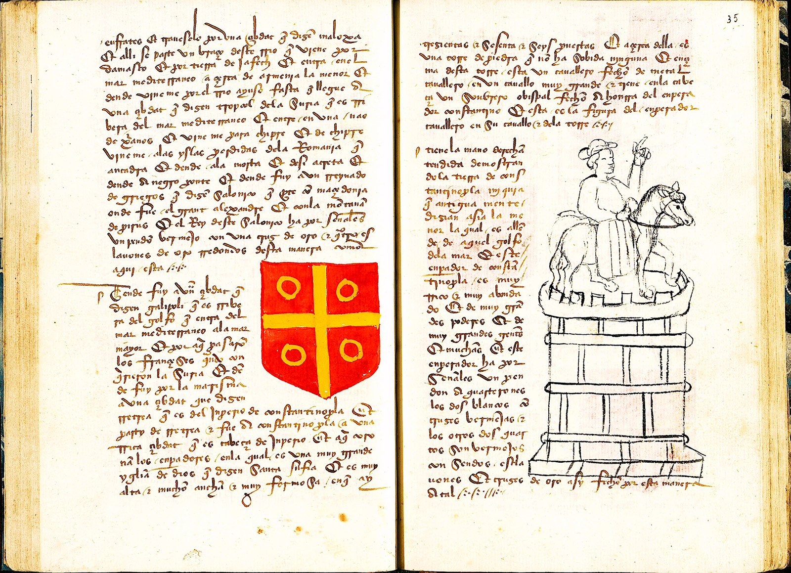 Libro de conocimiento de todos los reinos. Geografía, historia y enciclopedias. Exposición Arquitecto de historias: Alfonso X y el saber histórico en la Edad Media. Universidad de Salamanca