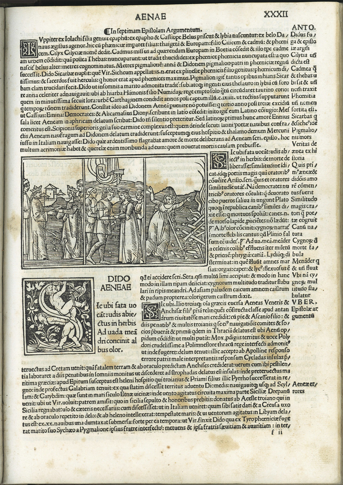 Publio Ovidio Nasón, Epistole Heroides Ouidii diligenti castigatione exculte aptissimis figuris ornate. Historia: femenino singular. Exposición Arquitecto de historias: Alfonso X y el saber histórico en la Edad Media. Universidad de Salamanca